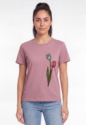 watapparel, BLUME IN WASSERFARBE 05 - T-shirt imprimé - lilac dream