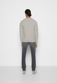 Tommy Hilfiger STRETCH SLIM FIT - Topper langermet - light grey heather