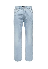 Unselected, light blue denim