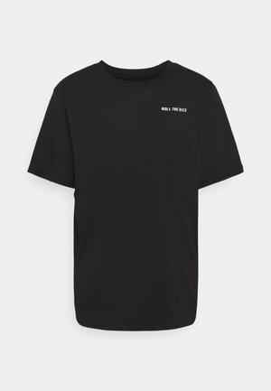 UNISEX FRONT BACK GRAPHIC OVERSIZED TEE - T-shirt imprimé - black