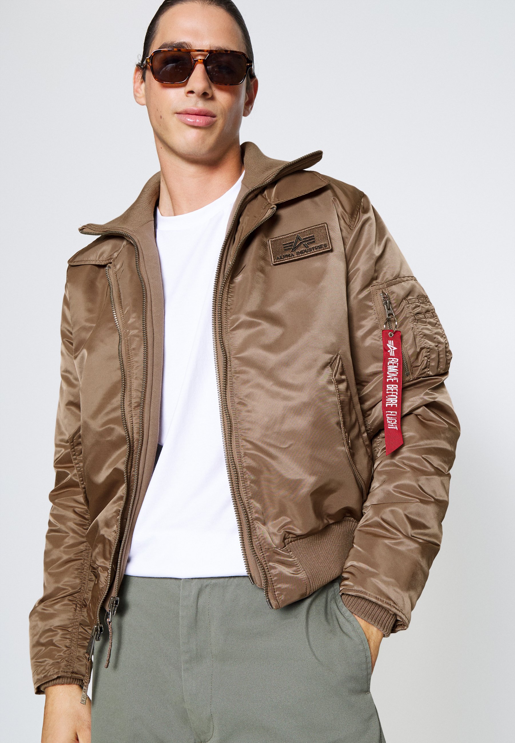 Alpha Industries CWU Jet Blast Jacket Beige S Man
