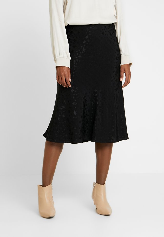 CANTERBURY STAR - A-line skirt - black