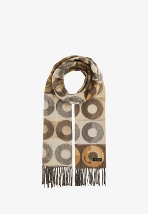 FRAAS, GEOMETRIC CIRCLE PATTERN CASHMINK - Schal - soft beige