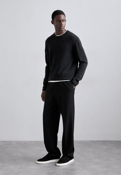 Filippa K ROLLED HEM  - Jumper - anthracite melange