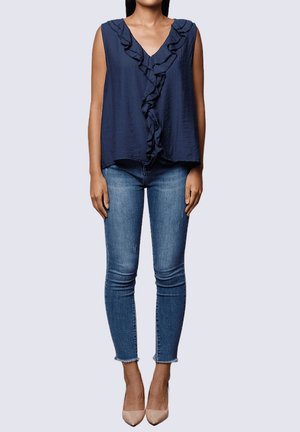 CON VOLANTES - Top - azul