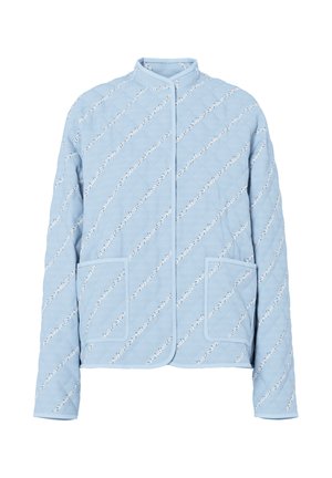 Pieces, PCRIKKE QUILTED JACKET NOOS - Veste d'hiver - cashmere blue detail:cloud dancer & black flower