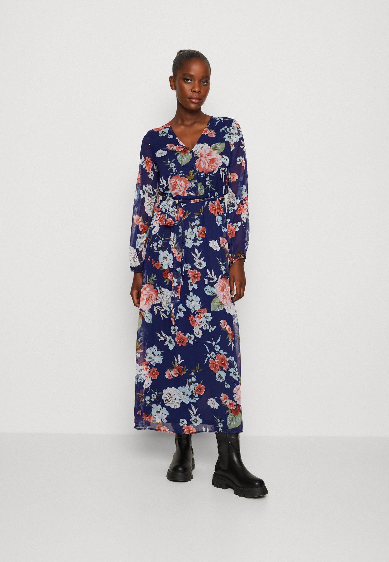 ONLSAGA V NECK BUTTON DRESS