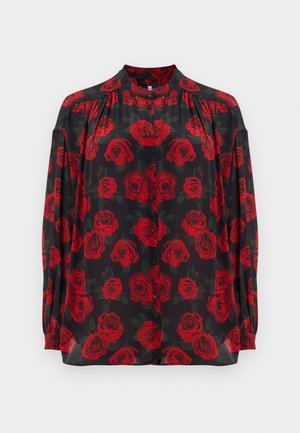 CHEMISE - Nööpidega pluus - black/red