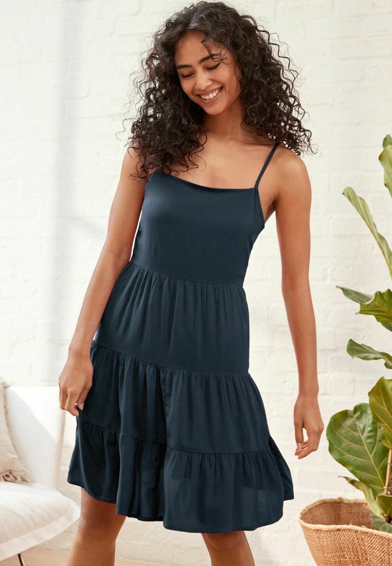 Next SHORT TIERED DRESS - Dienas kleita - navy blue