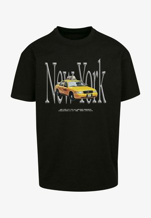 Upscale by Mister Tee, NY TAXI - Nyomott mintás póló - black