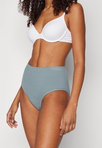Even&Odd HIGH WAIST RIBBED BRIEFS 3 PACK - Nohavičky/Slipy - green/white