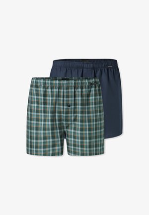 Schiesser, 2 PACK - Weite Boxershorts - blau grün