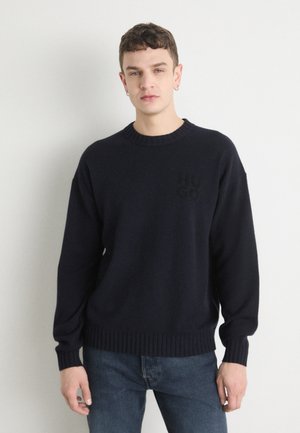 HUGO SAN CASSIO - Striktrøje - navy