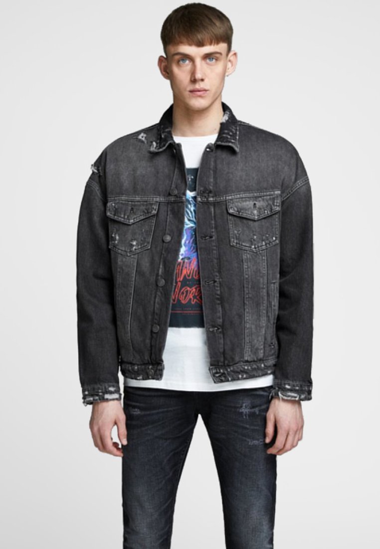 Jack \u0026 Jones OVERSIZE - Giacca di jeans - black denim/nero denim -  Zalando.it