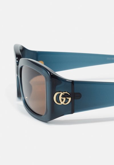 Gucci RECTANGULAR/SQUARED UNISEX - Akiniai nuo saulės - blue brown