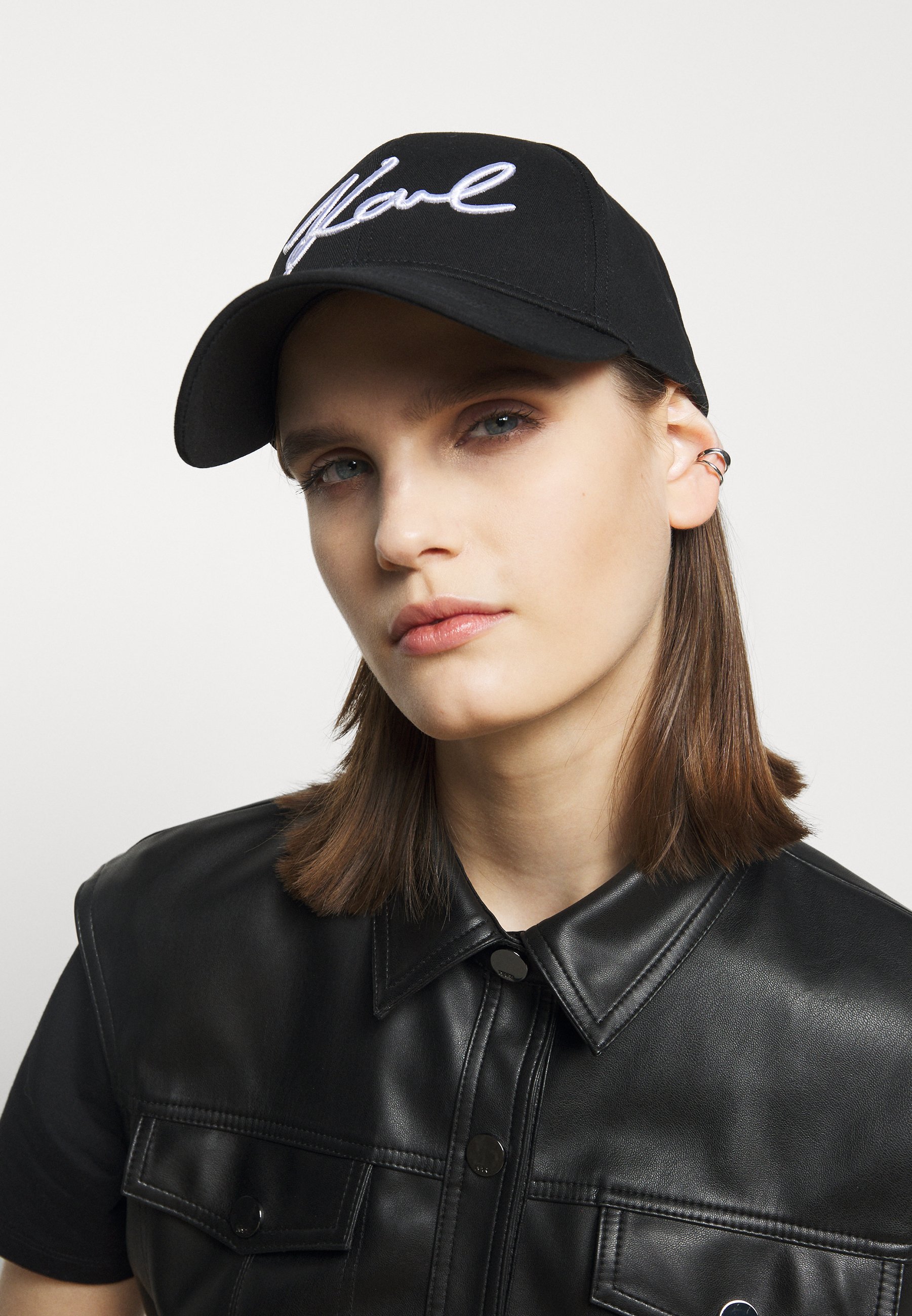 KARL LAGERFELD SIGNATURE - Cap - black/schwarz - Zalando.de