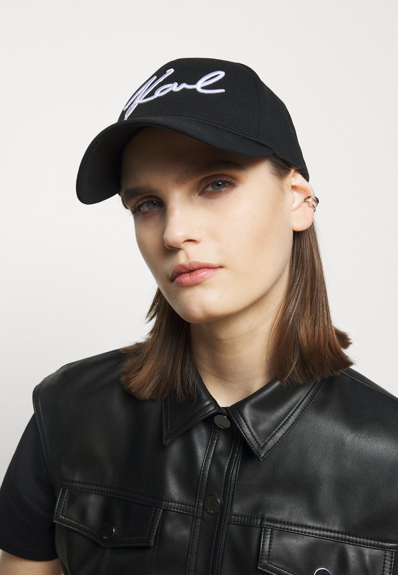 KARL LAGERFELD SIGNATURE - Șapcă - black