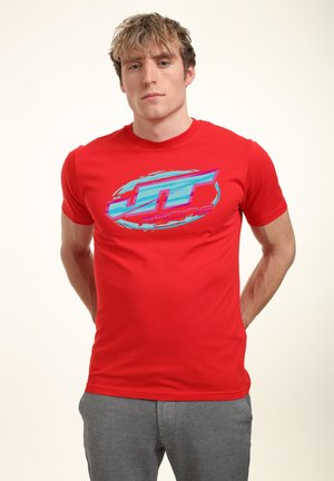 RACING AND LOGO - T-Shirt print - red