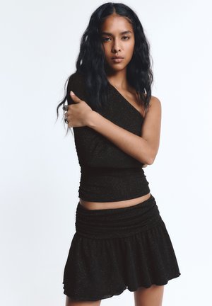 A-snit nederdel - black