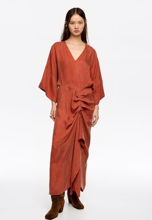 Vestido largo - naranja quemado