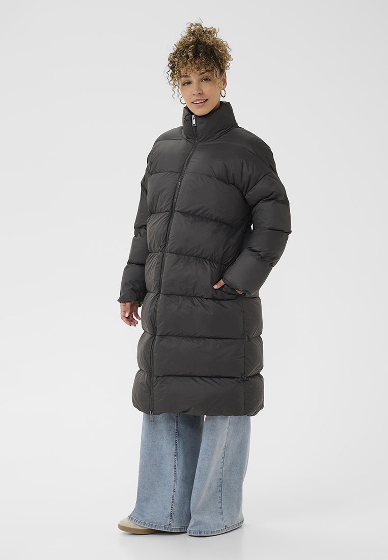 Cream Wintermantel zwart