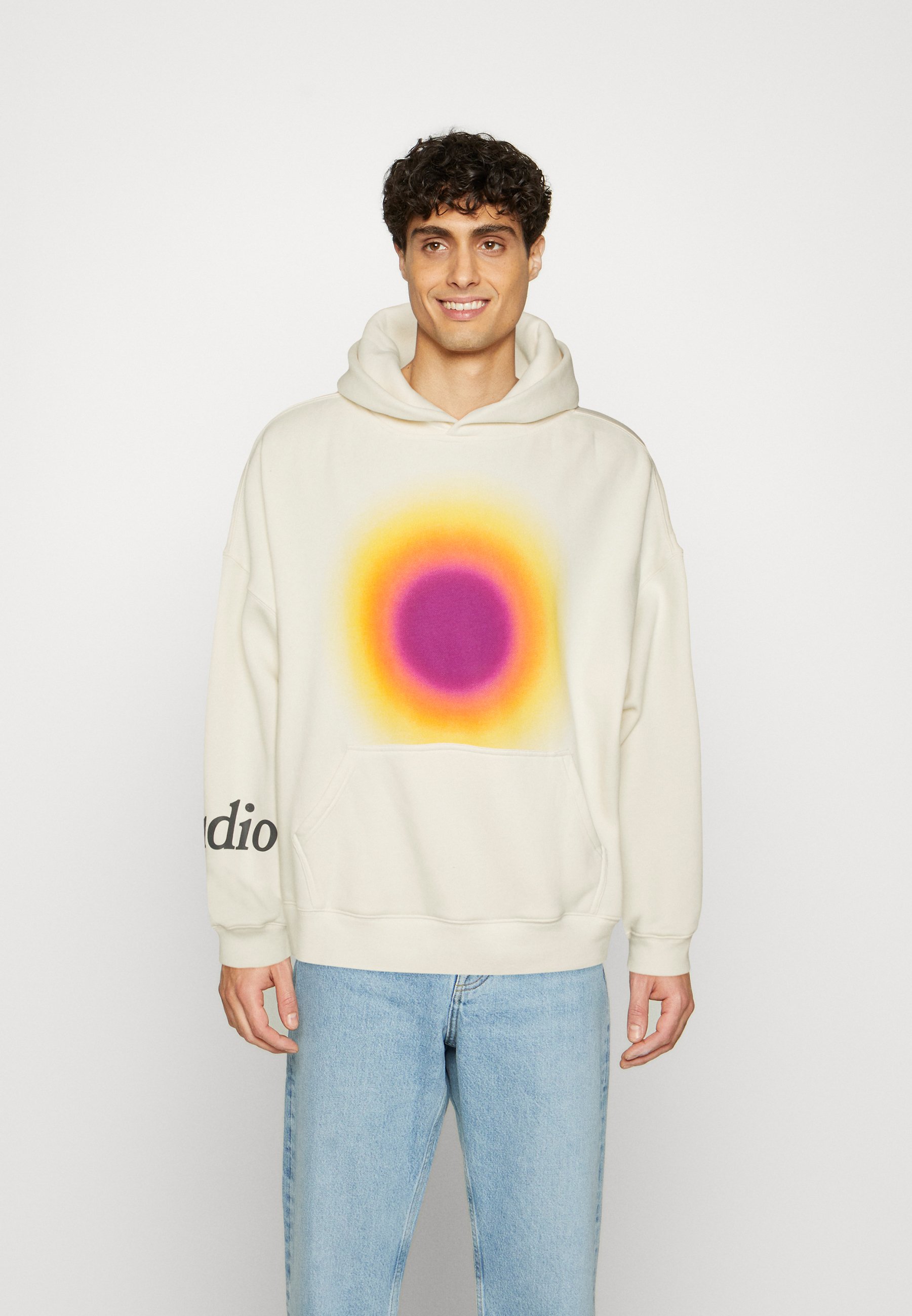 WRSTBHVR RADIAL HOODIE UNISEX - Sweatshirt - gardenia/off-white - Zalando.ie