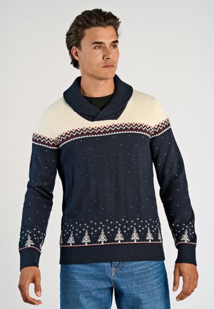 XMAS SHAWL - Maglione - navy