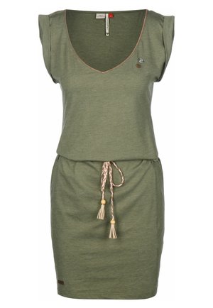 Robe en jersey - olive