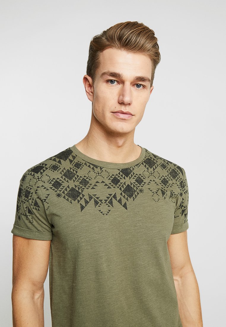 Men Print T-shirt - dusty olive green Men Print T-shirt - dusty olive green