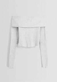 Bershka Stickad tröja - mottled grey