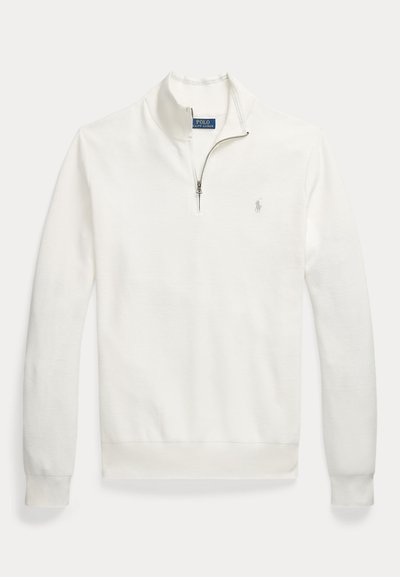 Polo Ralph Lauren Big & Tall QUARTER-ZIP JUMPER - Trui - deckwash white