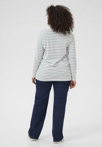 Kaffe Curve WINNI - Top dugih rukava - ant white/windward stripe