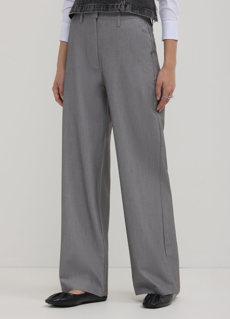 Calliope MELANGE - Wide Leg - grigio