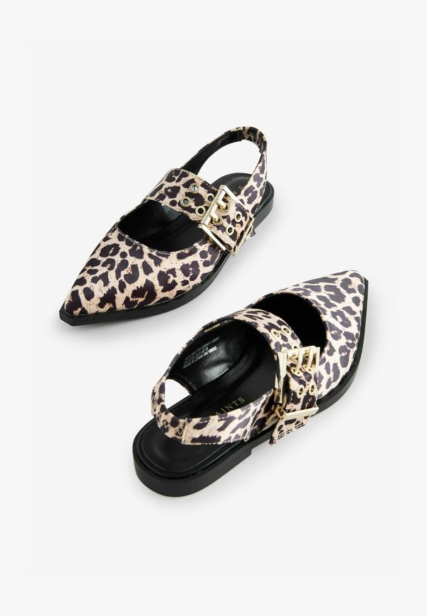 REGULAR FIT – PRINT – Riemchenballerina – leopard