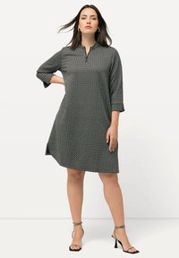 Ulla Popken Denní šaty - dark gray-mottled