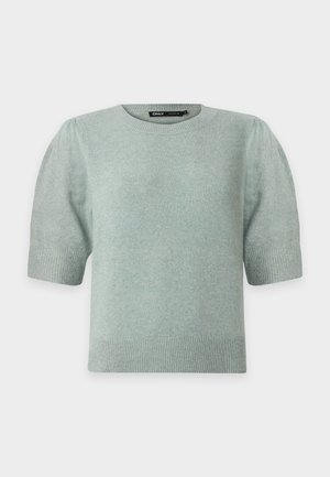 ONLY, ONLRICA 2/4 PULLOVER KNT NOOS - T-shirt basic - chinois green melange