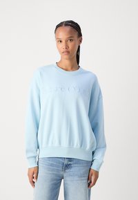 Marc O'Polo LOGO EMBROIDERY AT FRONT - Mikina - morning sky