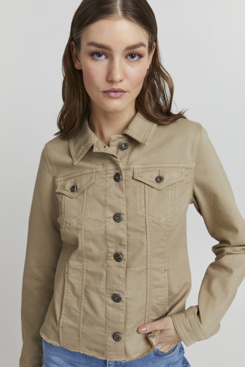 Damen Leichte Jacken | PULZ Leichte Jacke white pepper/khaki - XG62965 Damen Leichte Jacken | PULZ Leichte Jacke white pepper/khaki - XG62965