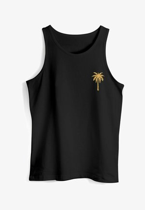 Neverless, SOMMER MIT BRUSTLOGO PALME - Top - orange schwarz