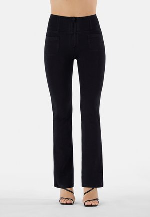 WRUP - Jeggings - jeans nero cuciture in tono