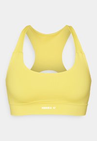 MEDIUM SUPPORT RACER BACK BRA - Medium support sports bra - yellow