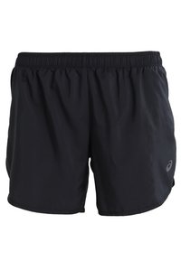 Svarta träningsshorts gjorda av lättviktigt tyg. Har en elastisk midja och en reflexlogotyp på nedre högra sidan.