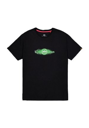 LIGHTNING - T-shirt imprimé - black poisongreen
