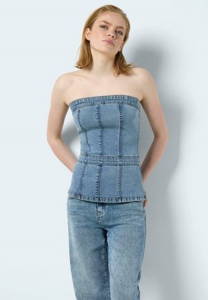 Noisy May SLIM FIT ÄRMELLOS  - Top - blau-3