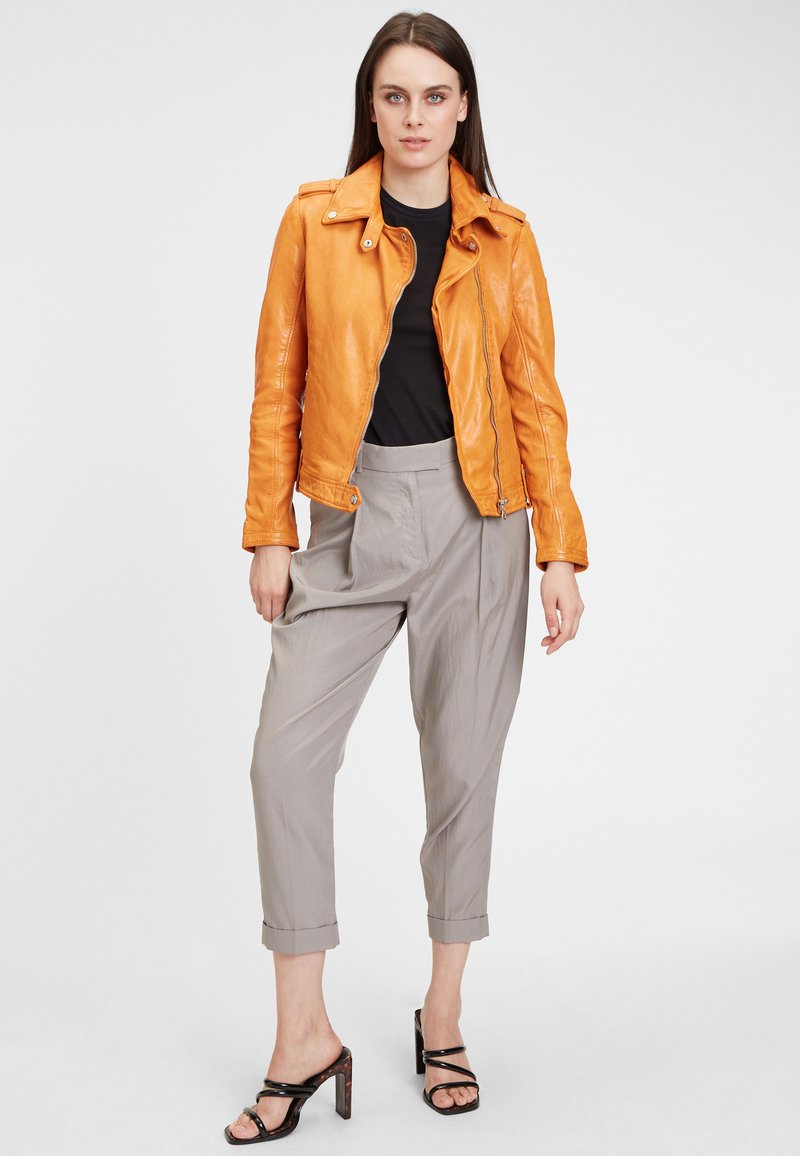 Damen Leichte Jacken | Gipsy GWFAVORIT LAMAXV Lederjacke mango/gelb - PU96497 Damen Leichte Jacken | Gipsy GWFAVORIT LAMAXV Lederjacke mango/gelb - PU96497