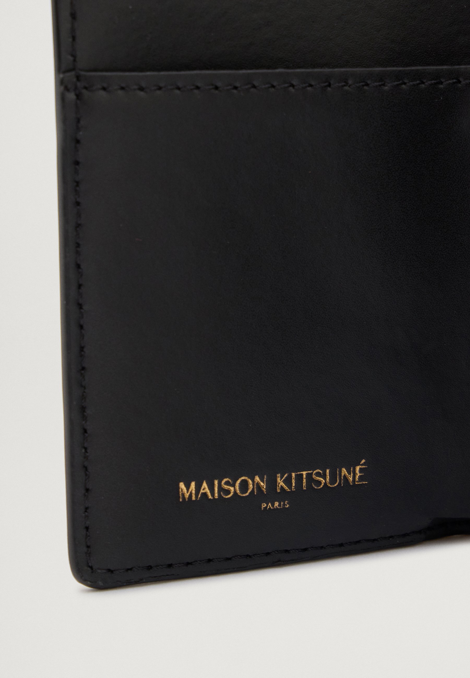 Maison Kitsuné EDIE COMPACT WALLET - Wallet - black - Zalando.co.uk