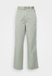 AYLIN - Traperice ravnih nogavica - washed green