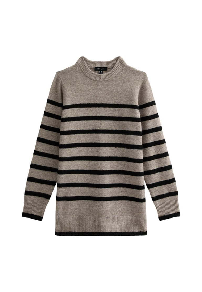 新品　正規品　BRIEFING STRIPE CREW NECK KNIT CFKARL 0160 structured crew neck knit - Jumper - demitasse
