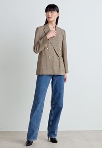 GANT CHECKED CLUB - Blazer - cumin beige