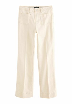 PATCH POCKET WIDE -REGULAR FIT - Straight leg jeans - ecru